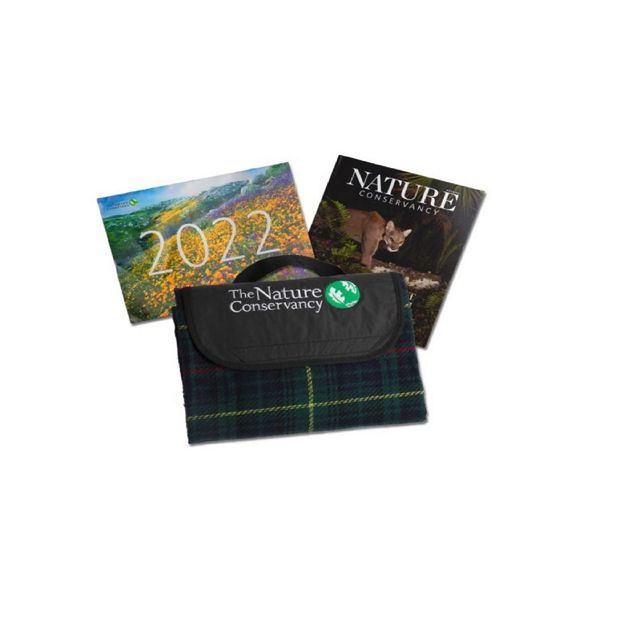 Nature Conservancy magazine, a calendar and a special picnic blanket as our thanks for your support.